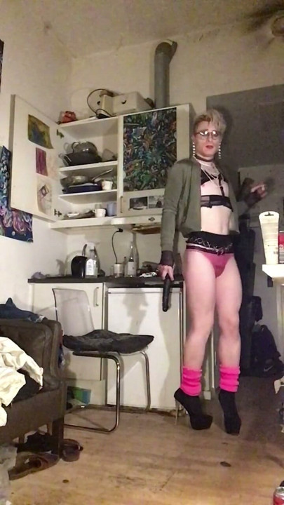 Sissy Whiteboi dress Girly, and show off! | Clip 1