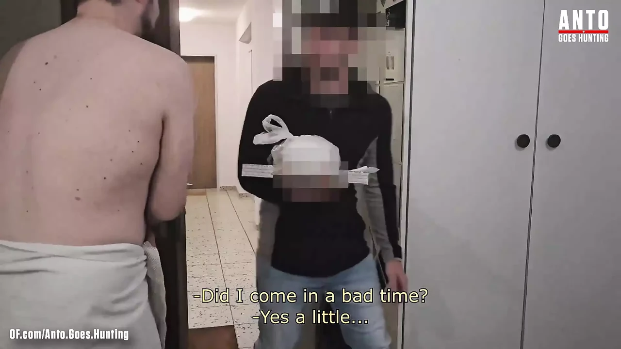 终于我说服了另一个送货员