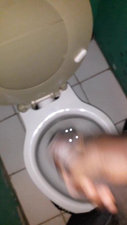 Solo male in the bathroom bbc