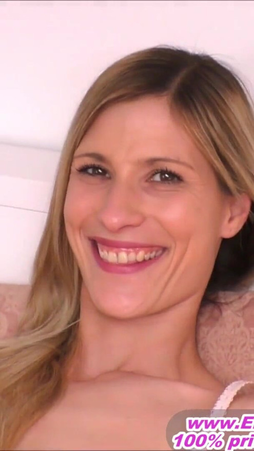 German very skinny blonde amateur milf slut homemade swallow | Clip 1