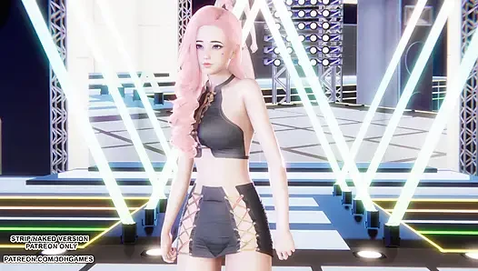 MMD ДВА РАЗА - Я НЕ МОГУ ОСТАНОВИТЬ МЕНЯ Seraphine Kpop, танец лиги легенд, хентай без цензуры 4K 60FPS