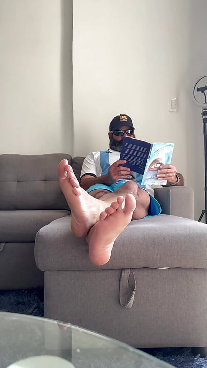 Stepdad barefoot
