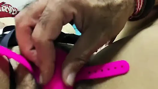 I discovered the cleaning girl trying on my wife's lingerie and she agreed to let me take it if I didn't say anything