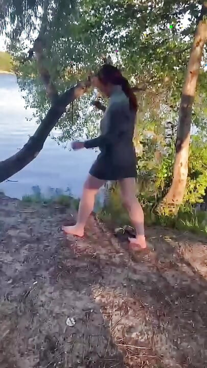 Outdoor toilet humiliation