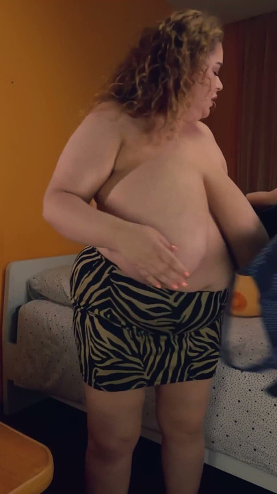 BBW Anna Katz Trying on All of Her Bras