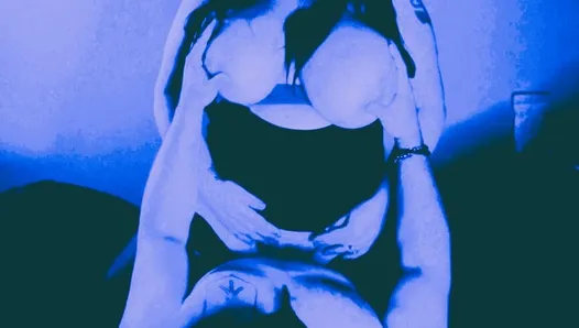 Big tits bounce in a blue movie