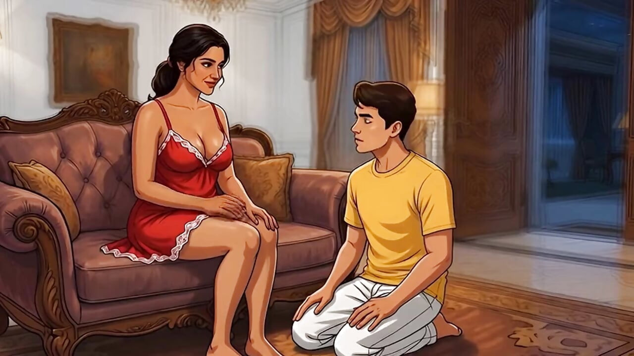 House wife with his boy friend no one in home