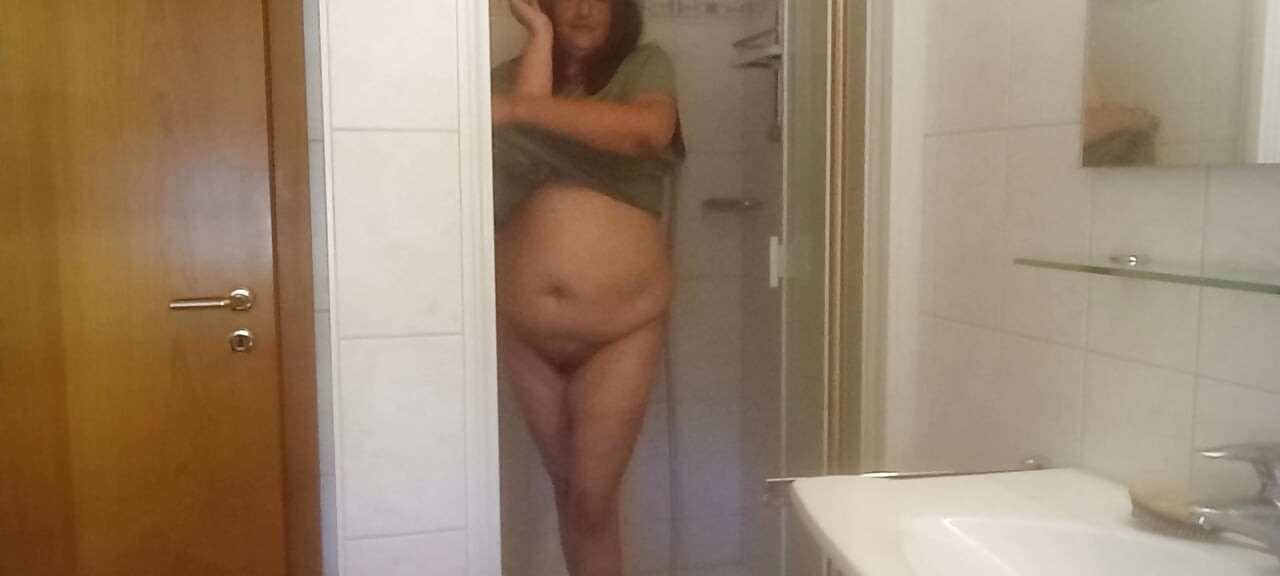 The scent of last night mature MILF in the shower 52 and uncensored