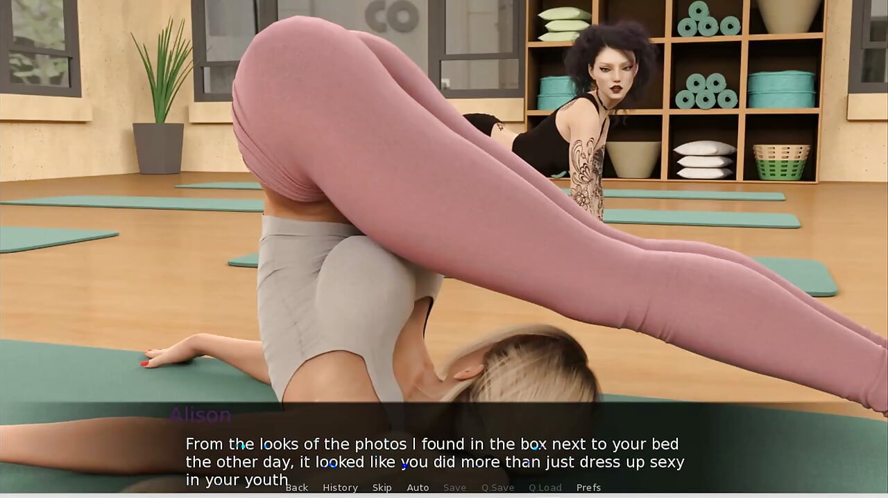 ATM Adventures -2 - Gameplay - Roleplay - Stepmom and Stepdaughter Time Stop While Doing Yoga and Get Fucked