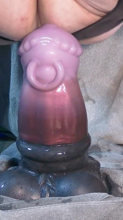 Thrilling moment from "Riding the fattest toy in my ARSEnal and stretching myself orgasmic"