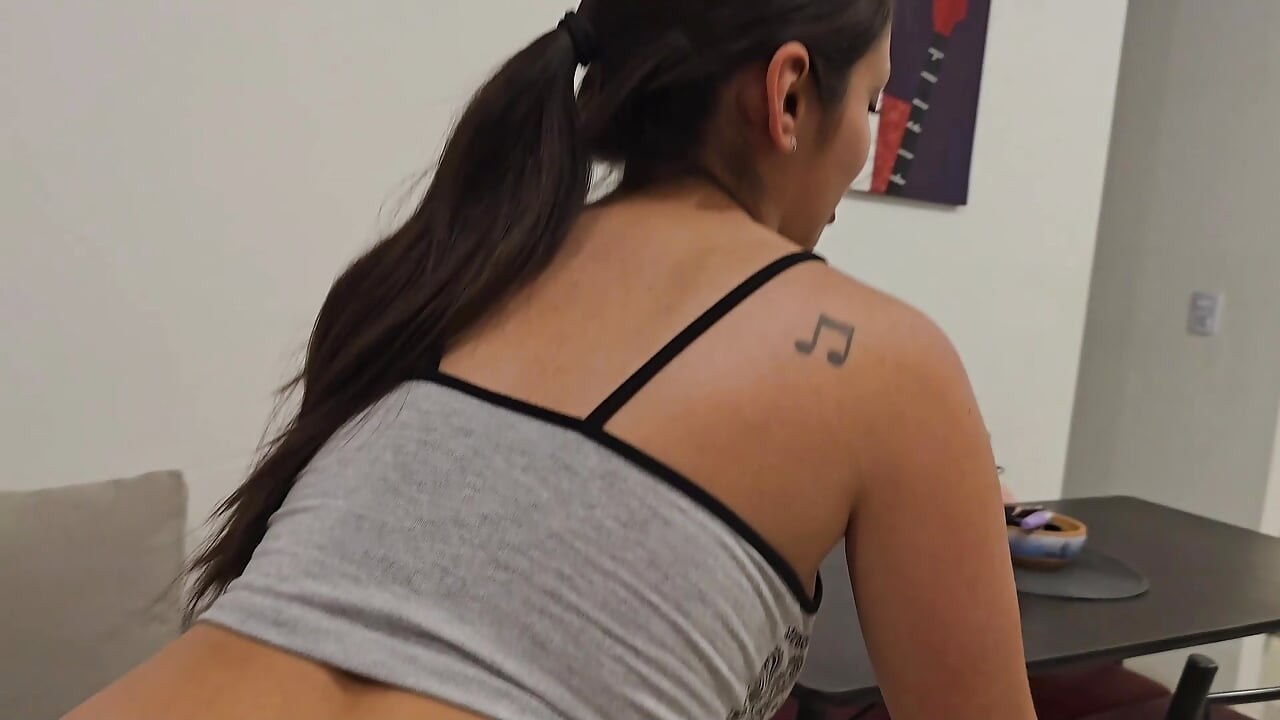 Big Ass Neighbor Loves Riding On A Huge Cock