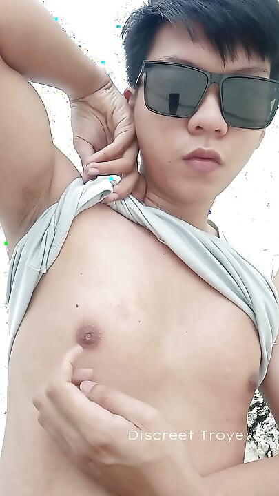 Pinoy Cyclist at Construction Site