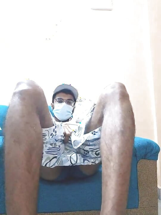 Underwear desi webcam guy teases strips and cum