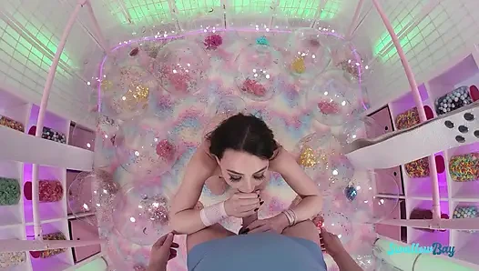 Sweet stepsister Whitney loves sucking my dick