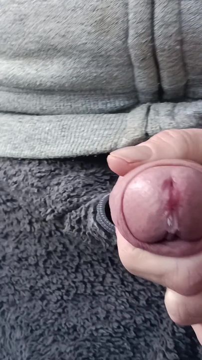 Big Uncut Cock Outdoor Wanking, Edging, Close up Cum - Rockard Daddy