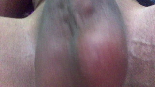Jerking off.