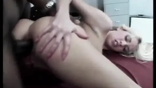 White Blonde Girl Takes the Black Cock for the First Time