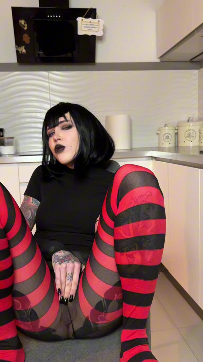 Teasing myself through these stockings, are you watching close?