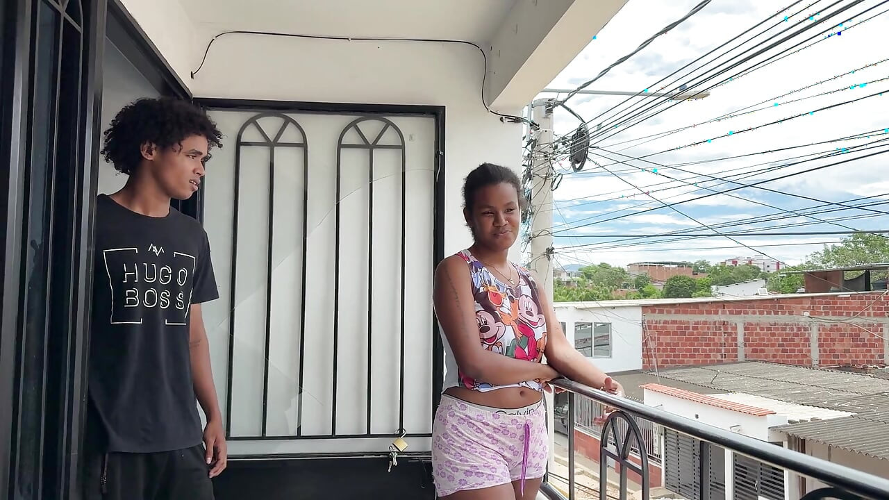 Latina stepsister is comforted with my big cock