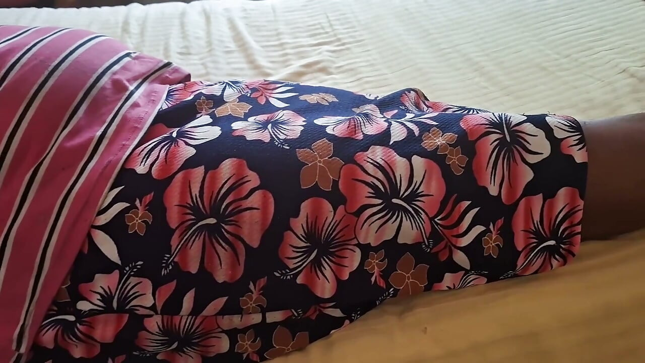 MILF Stepmom While Resting on Bed