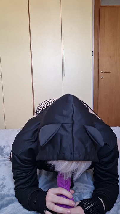 Femboy plays with his Bad Dragon - part 1