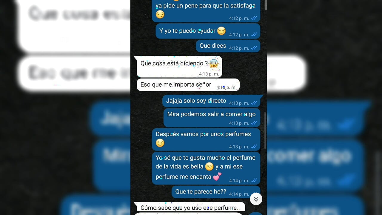 Conversación en Whats me termina convenciendo un señor para follar después de salir.sexo casero.rico coño cremoso y apretado