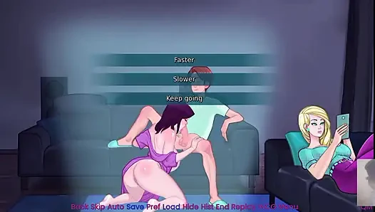 LESBIAN STEP-MOM WAS SURPRISED! I FUCKED HER IN FRONT OF HER LOVER!