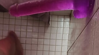 Purple Shower Toy in My Thicc Booty