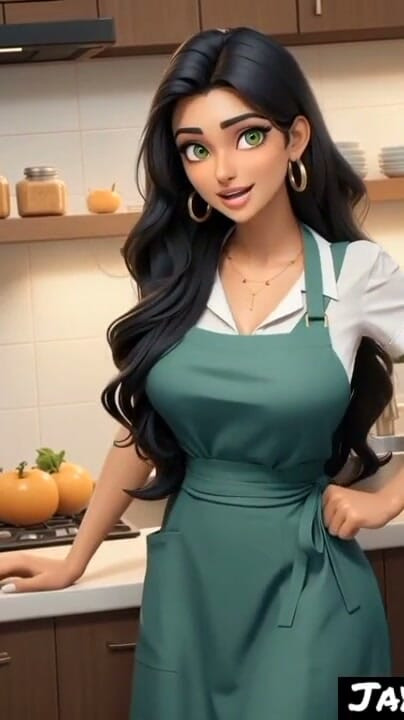 Mutfakta Hint Kızı Jaya Anjali (Yapay Zeka Modeli) | Bölüm 1