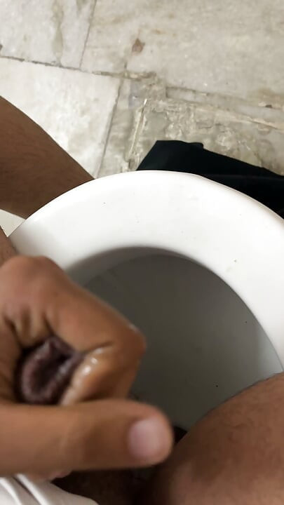 Solo masturbating and cumshot