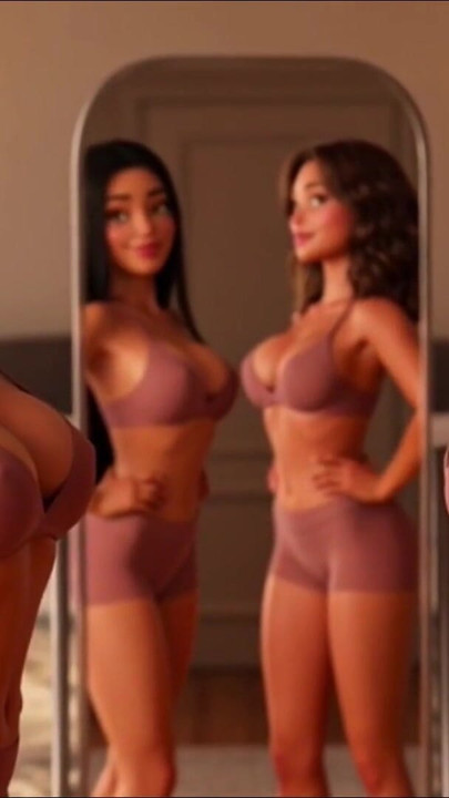 Two Hot Friends Share Tender Breastfeeding On Bus Then Shower And Intense Sweaty Gym Workout With Ripping Clothes | Clip 2