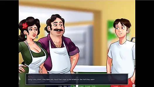 Summertime saga - Eva had her baby ... Johannes fucked Maria while tony was there