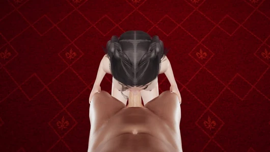 Tanabe Erika's Red Room Femdom Face Sitting Domination Blowjob Cumshot Control, and Footjob Fetish in Fishnet Pantyhose