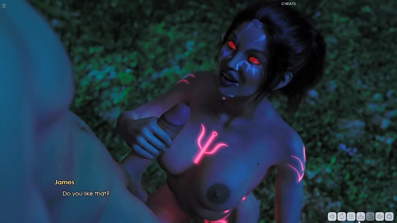 James Having Threesome With Two Evil Girls In Forest