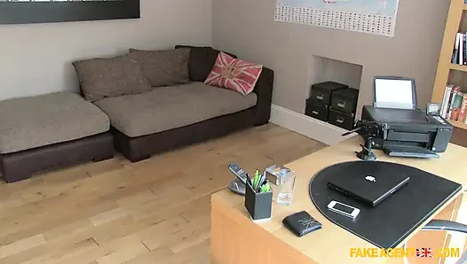 Fake Agent UK - Perky Tits and a Tight Pussy Make Agent a Happy Man