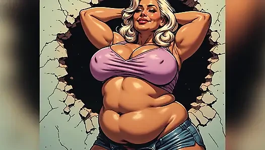 Kurvige sexy frauen, kunst