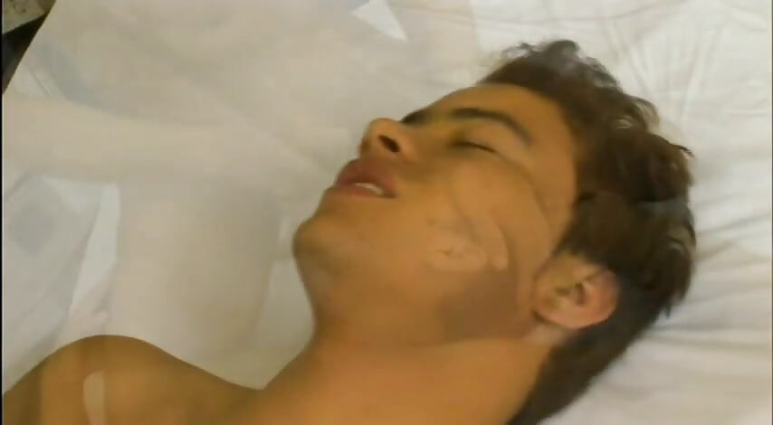 Bareback homosexual couple drilling each other's ass