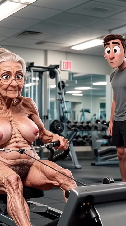 Old Ladies in the Gym