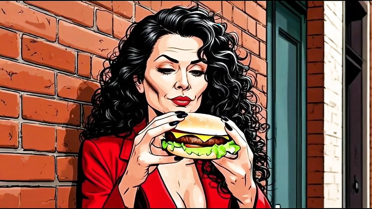 Casting for a 40-year-old Sexy Slut. Cartoon. MILF Black Stockings