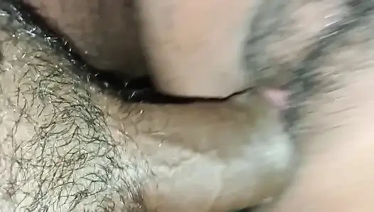 Desi indian girl creampie in night when her husband left for job