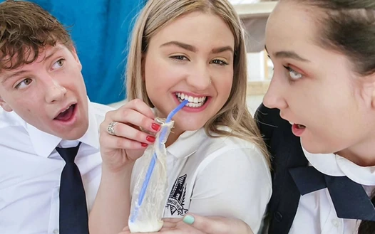 Slutty college girl Serena Avery gets fucked during truth or dare game