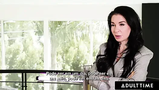ADULT TIME - Bella Rolland Gives Up Free Use Pussy To Kira Noir At Public Wake! PORTUGUESE SUBTITLES