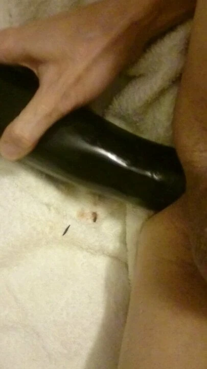 Ich und mein Fisting-Dildo