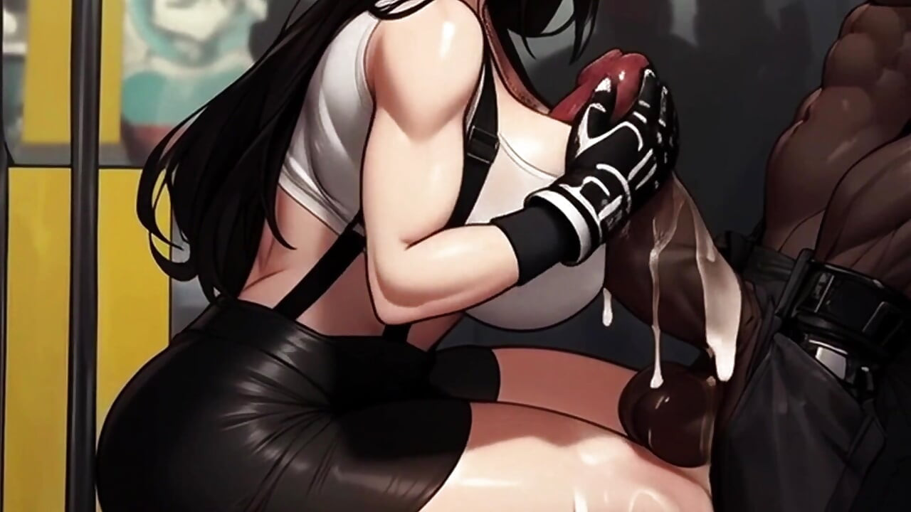 Tifa Gives Strangers Sneaky Handjobs On The Midgar Train