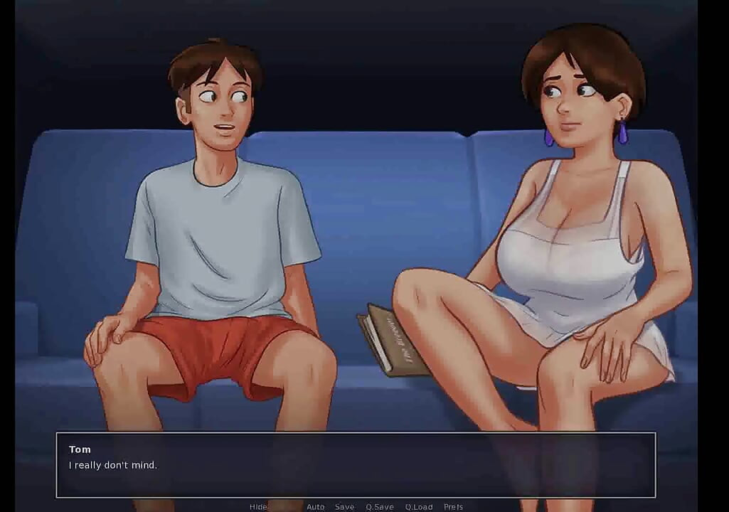 Summertime saga: horny MILF got caught masturbating on the sofa ep 152