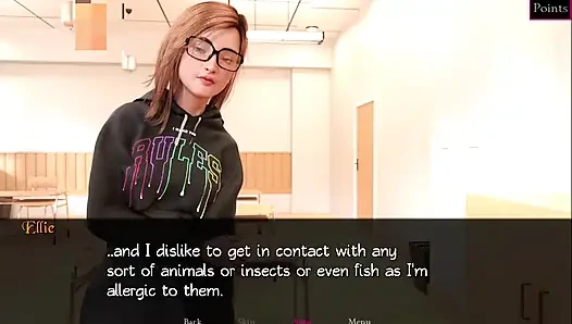 Nerd to alpha #2 - The girl showed her pussy in class