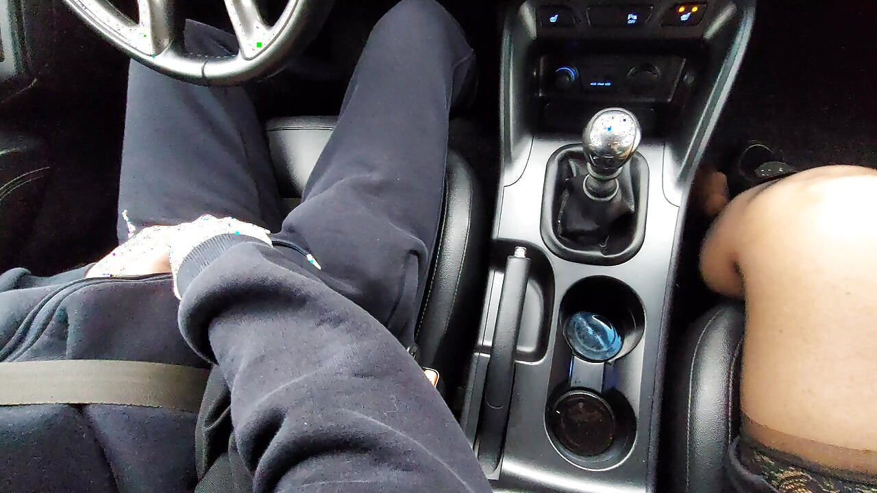 Stepmom alone in the car with her stepson seduces him on the way to work