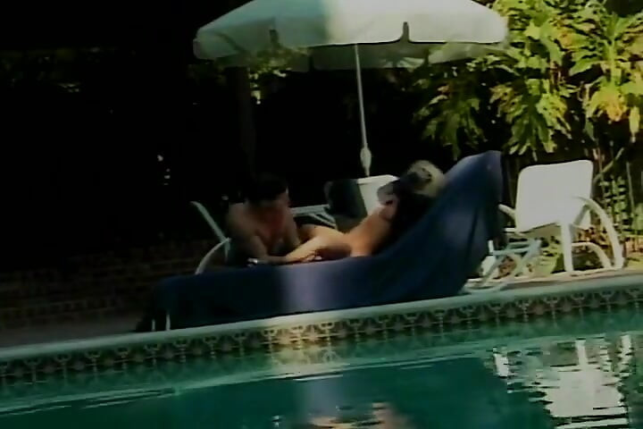 Classic Blonde MILF Rides Big Dick in the Backyard