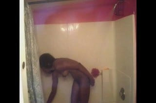 EBONY TAKE A SHOWER