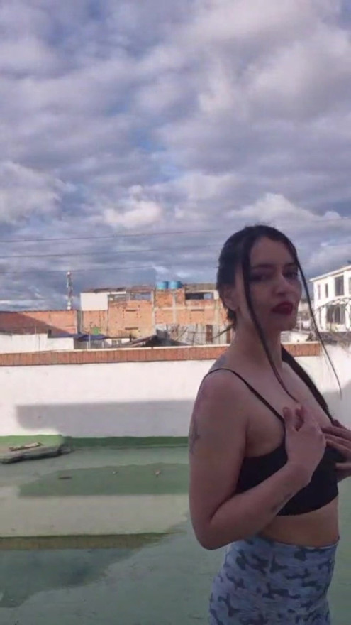 I take my breasts out so they can get some fresh air and my neighbors can see them.